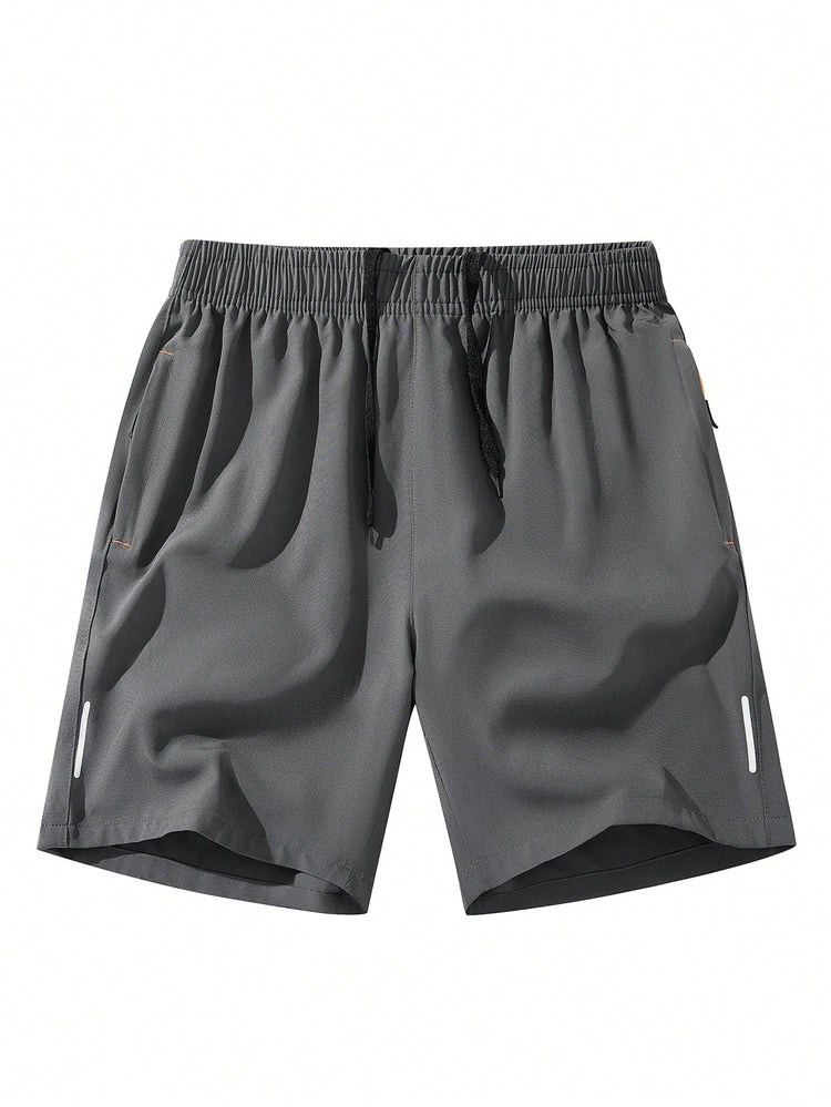 Men’s Breathable Sports Shorts Lightweight Athletic for Training in dark gray, designed for comfort and performance during workouts.