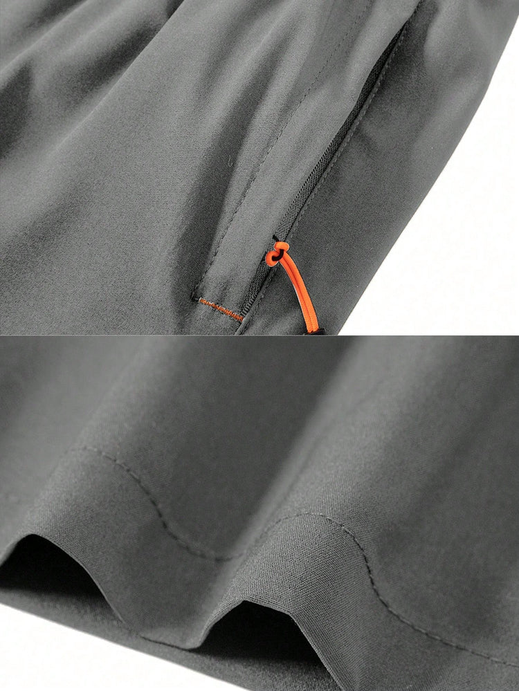 Men’s Breathable Sports Shorts Lightweight Athletic for Training featuring a side pocket and hem detail.